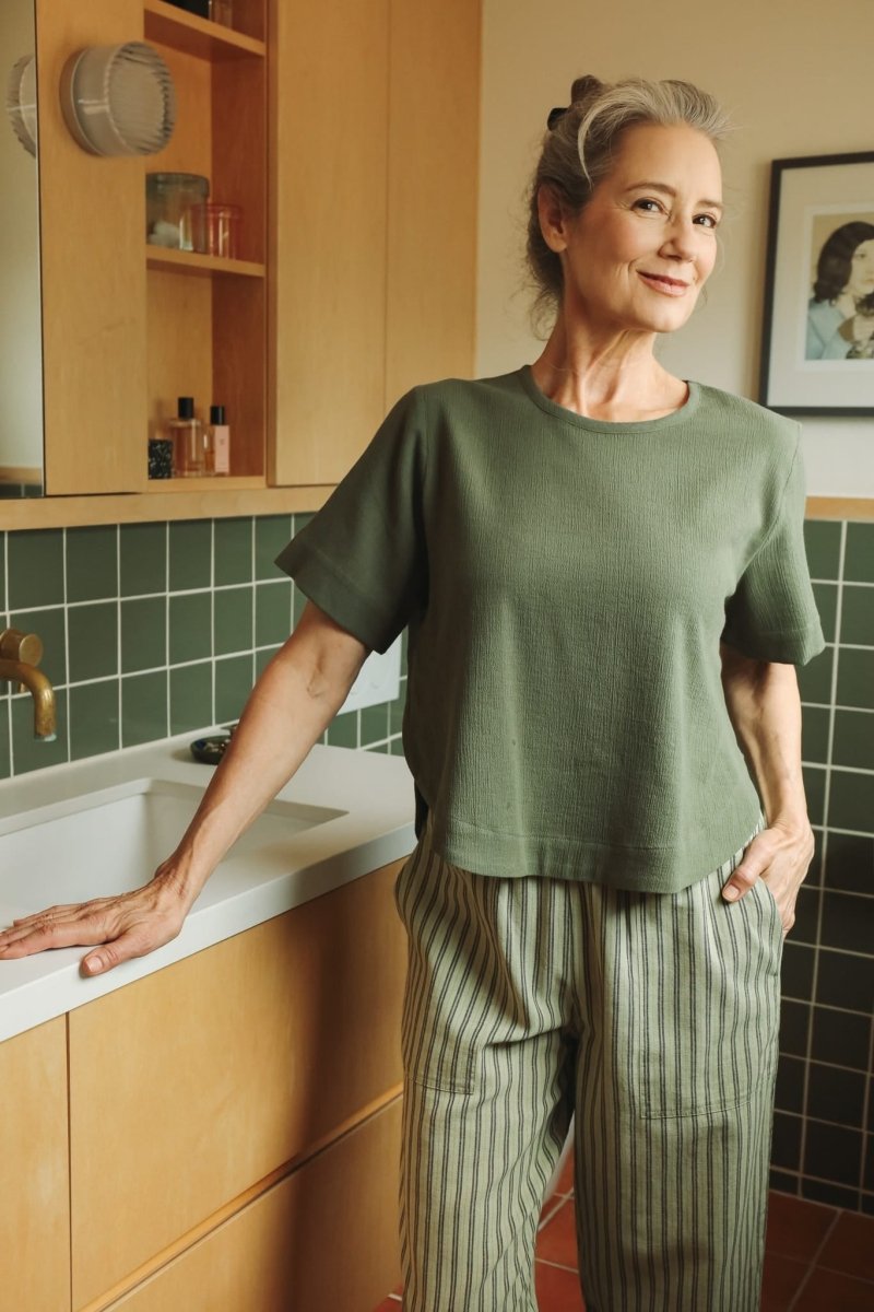 *E.L.L.E* Harika Shirt - Olive - TLEHARIKAOLIVXSS - OddBird Co.