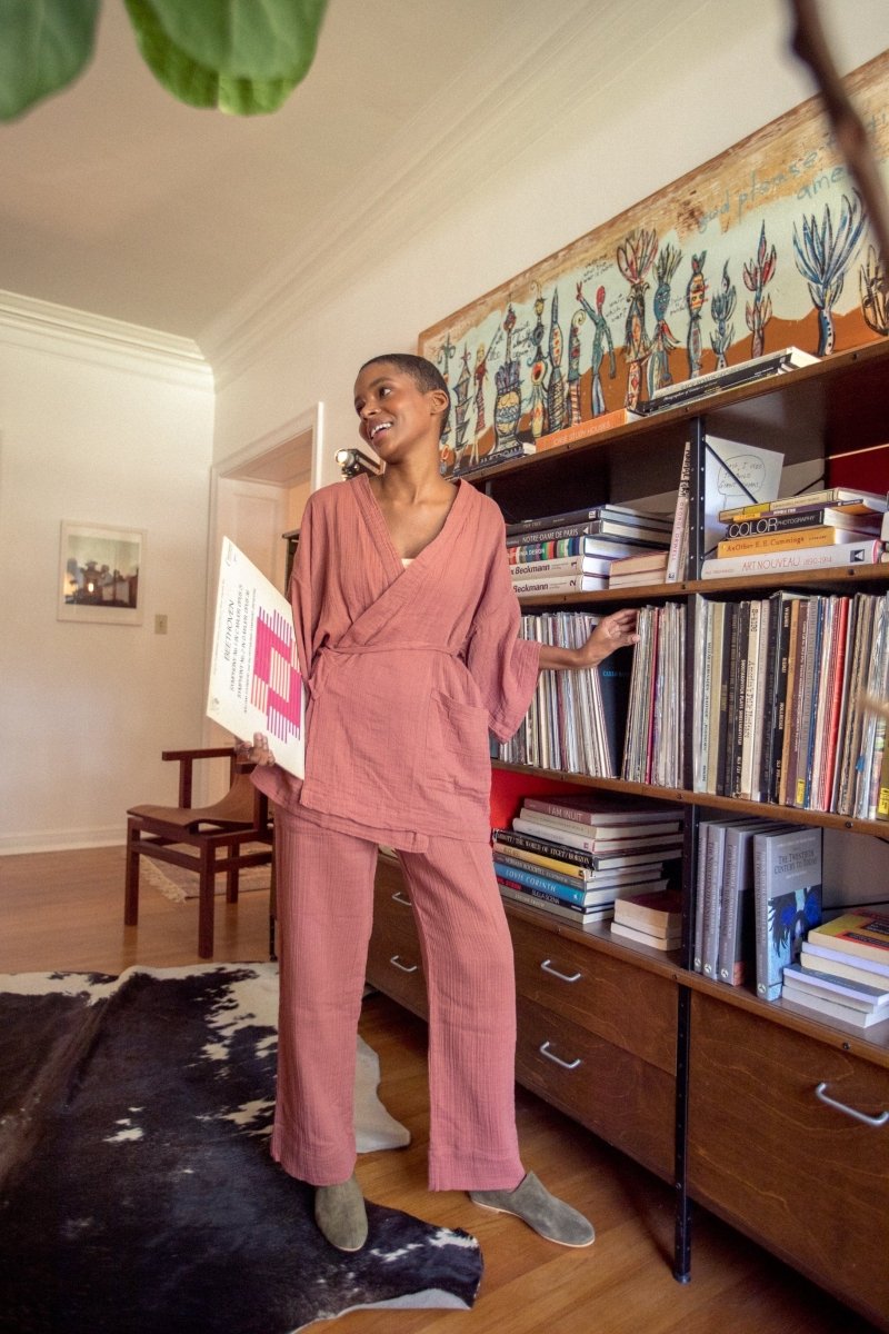 Kardeş Loungewear Separates - Canyon Rose - LKSTOPCRXS - OddBird Co.