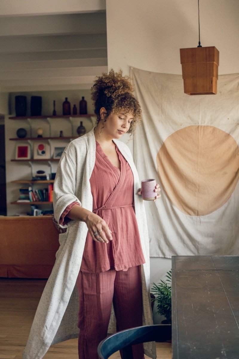Kardeş Loungewear Separates - Canyon Rose - LKSTOPCRXS - OddBird Co.