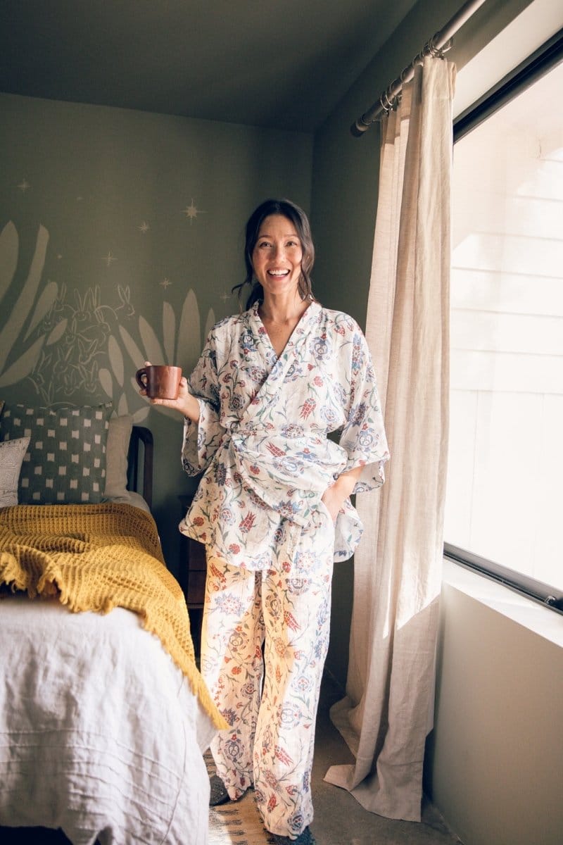 OddBird Loungewear Kardeş Loungewear Separates - Lale Print