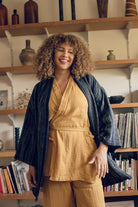 Kardeş Loungewear Separates - Marigold - LKSTOPMGXS2 - OddBird Co.