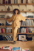 Kardeş Loungewear Separates - Marigold - LKSTOPMGXS2 - OddBird Co.