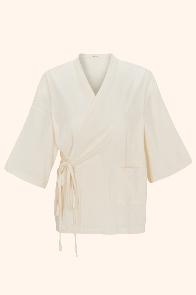 Kardeş Şile Loungewear - Alabaster - XLKTOPEAL1X - OddBird Co.