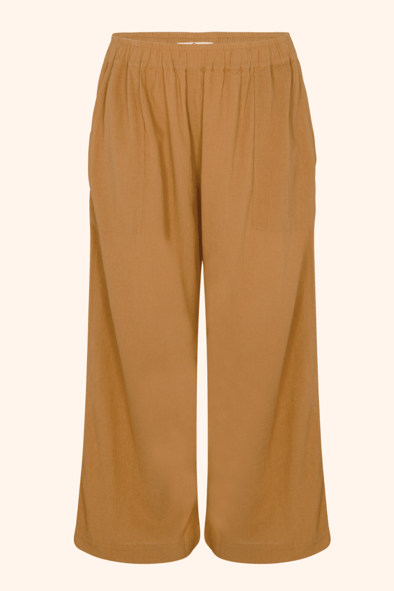 Kardeş Şile Loungewear Separates - Kahve - XLKSTOPK1X - OddBird Co.