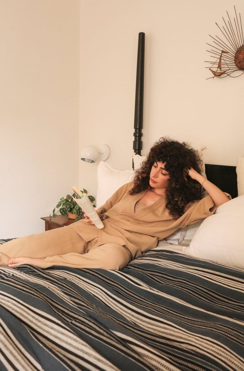 OddBird Loungewear Kardeş Şile Loungewear Separates - Mediterranean Sand