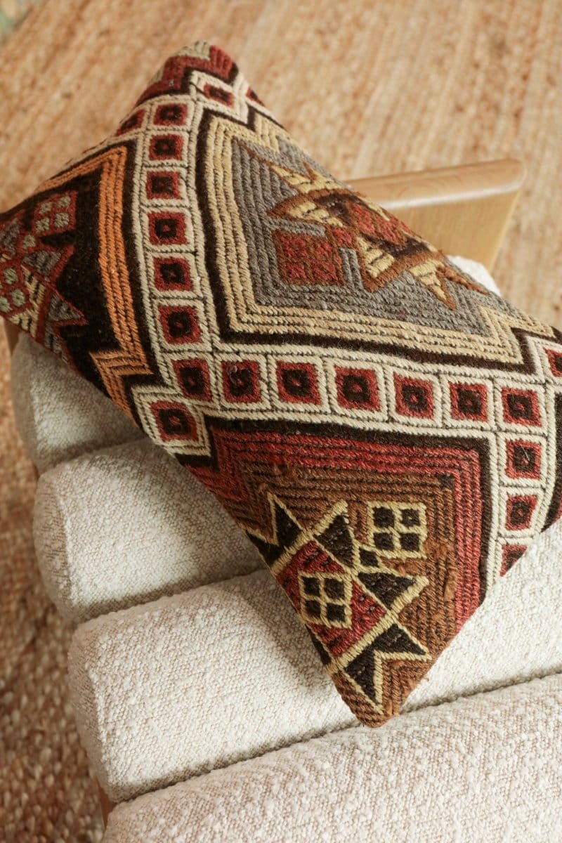OddBird Pillows Kilim Lumbar Pillow Bes