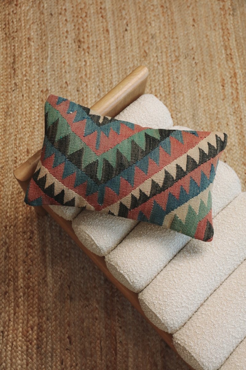 Kilim Lumbar Pillow Bir - PC34 - OddBird Co.