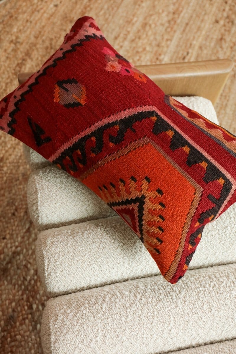 OddBird Pillows Kilim Lumbar Pillow Bir