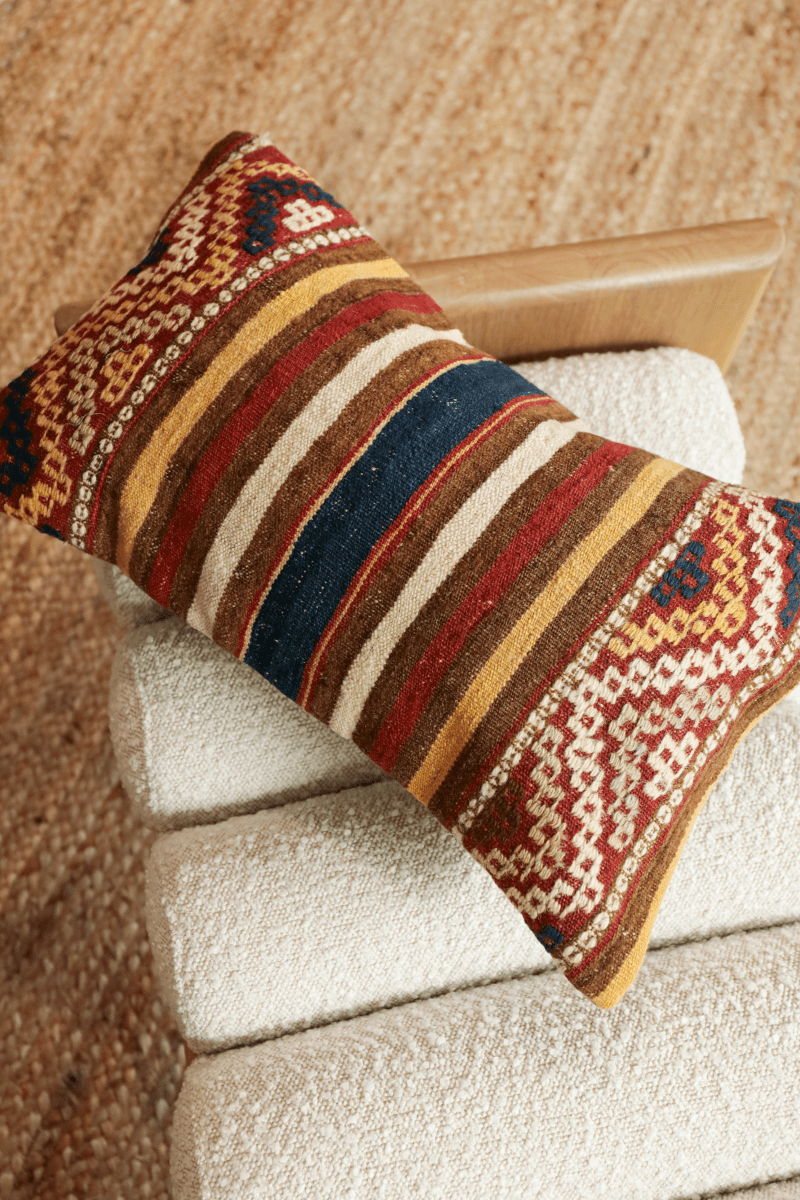 OddBird Pillows Kilim Lumbar Pillow Dokuz