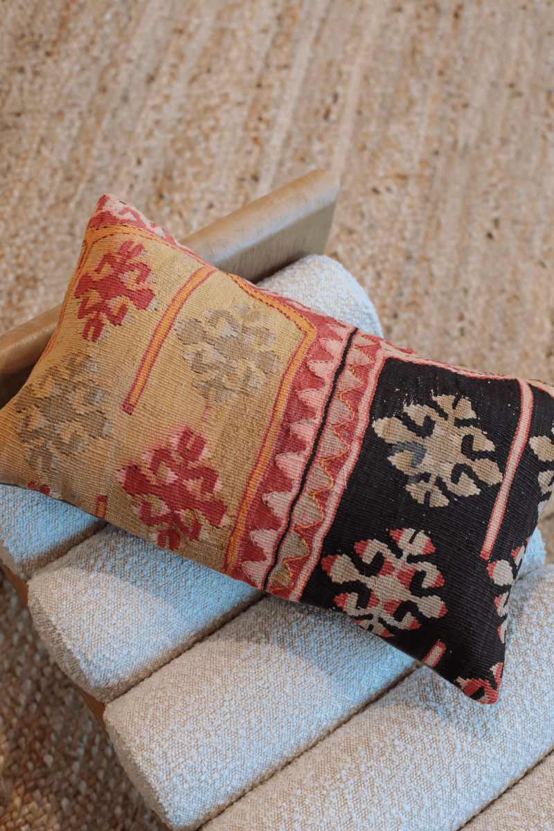 OddBird Pillows Kilim Lumbar Pillow Iki