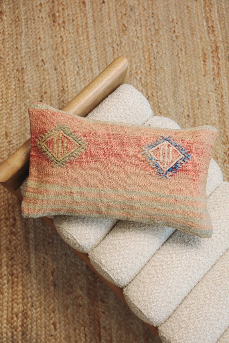 Kilim Lumbar Pillow On Beş - PC101 - OddBird Co.