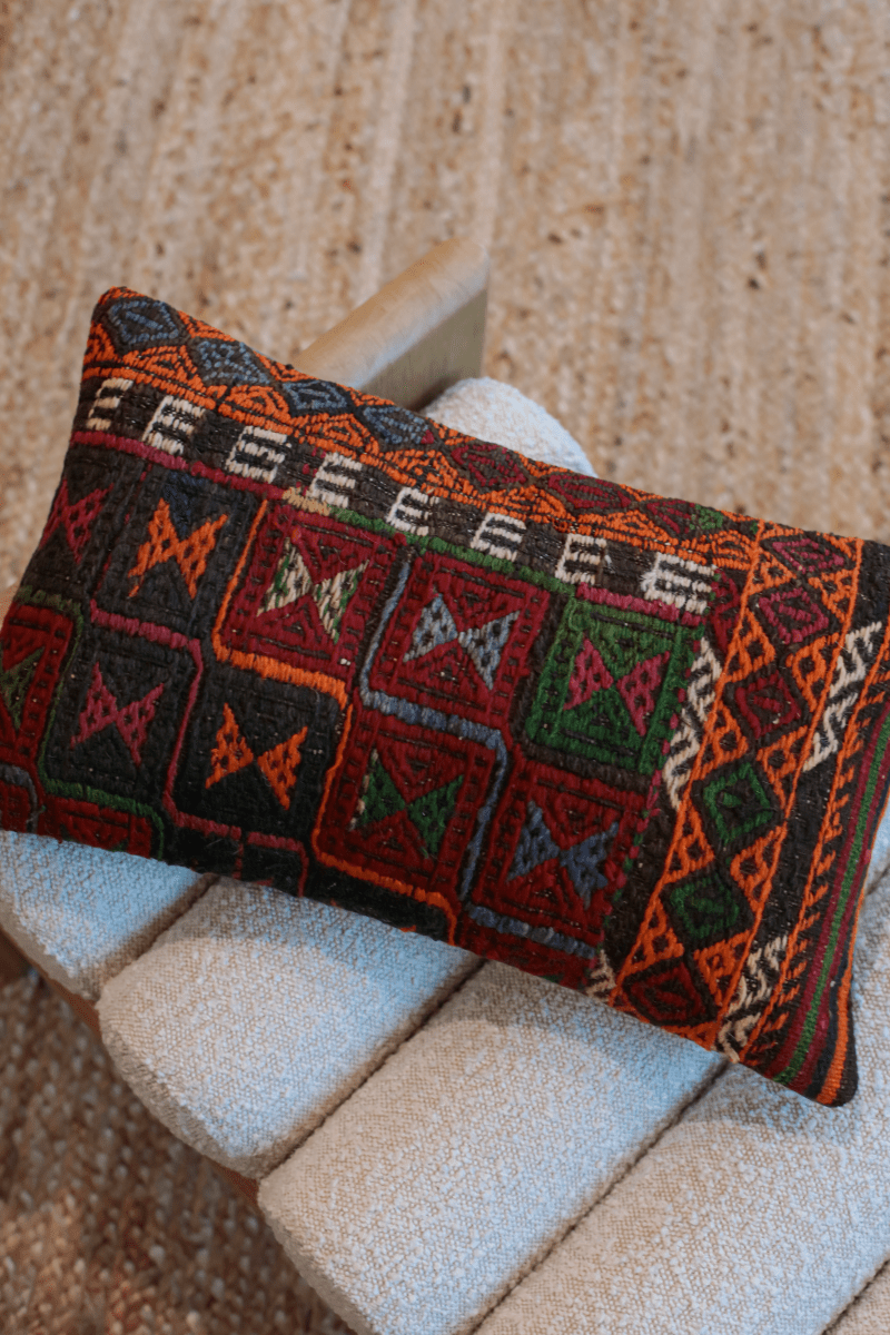 OddBird Pillows Kilim Lumbar Pillow Üç