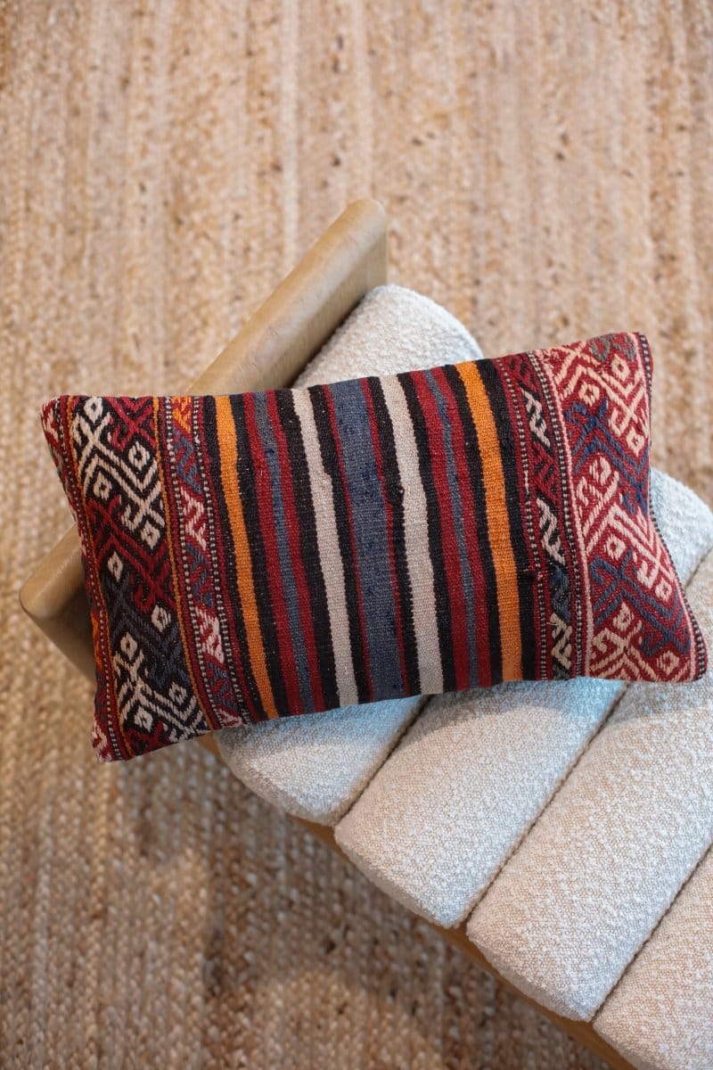 OddBird Pillows Kilim Lumbar Pillow Yuz Yedi