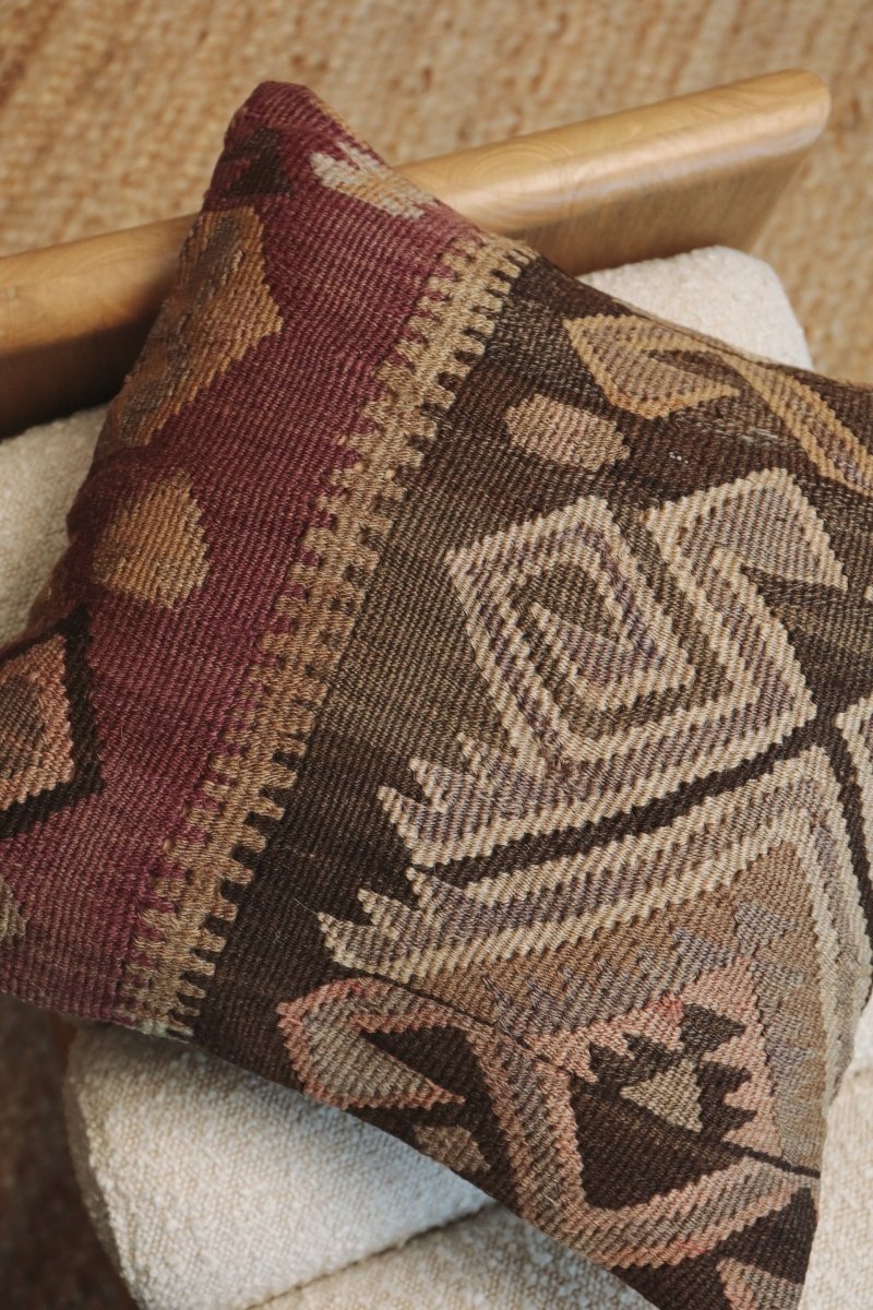 Kilim Square Pillow On Alti - PC115 - OddBird Co.