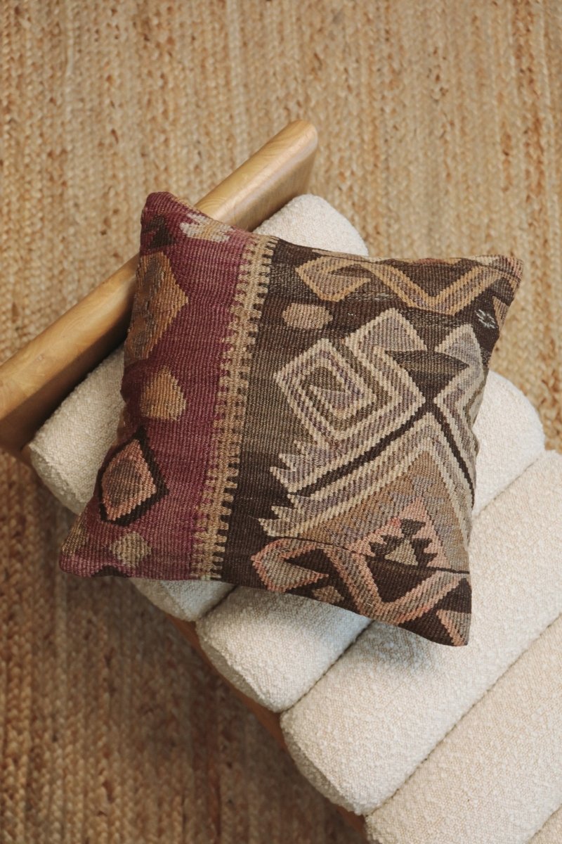 Kilim Square Pillow On Alti - PC115 - OddBird Co.