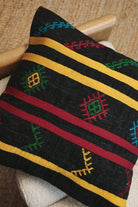 Kilim Square Pillow On Dokuz - PC45 - OddBird Co.