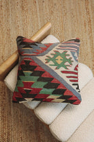 Kilim Square Pillow On Dört - PC122 - OddBird Co.