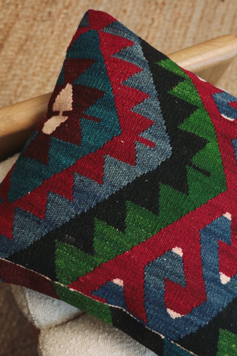 Kilim Square Pillow On - PC146 - OddBird Co.