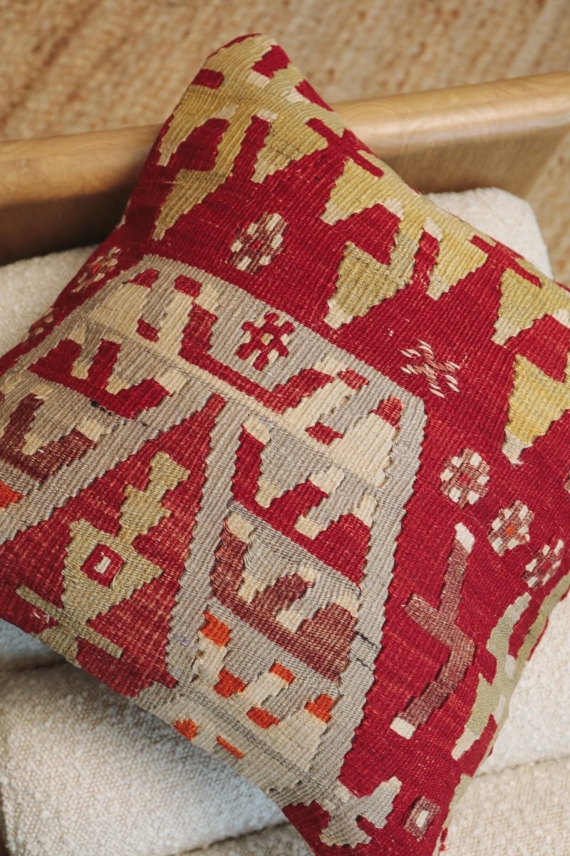 Kilim Square Pillow Otuz Iki - PC141 - OddBird Co.