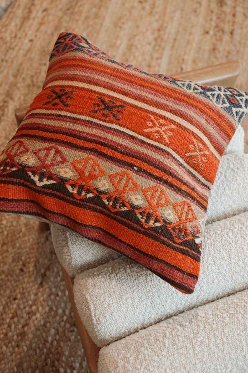 OddBird Pillows Kilim Square Pillow Yirmi Bes