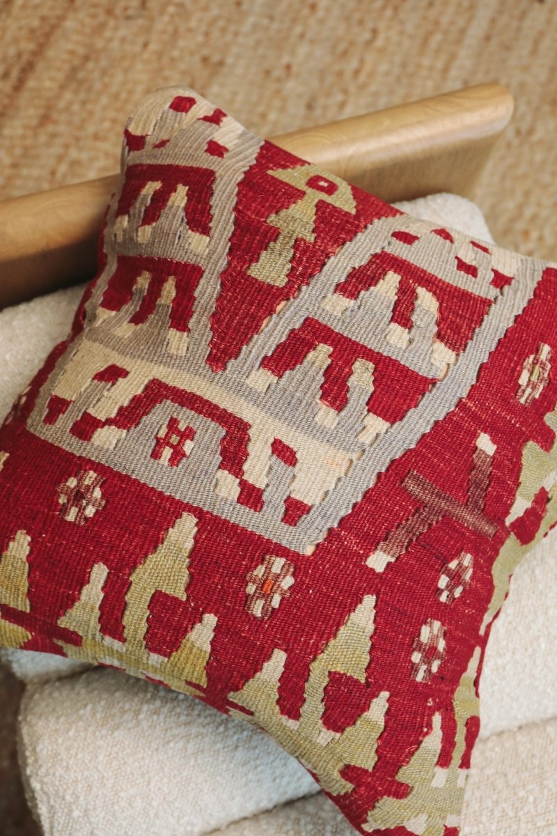 Kilim Square Pillow Yirmi Dört - PC100 - OddBird Co.