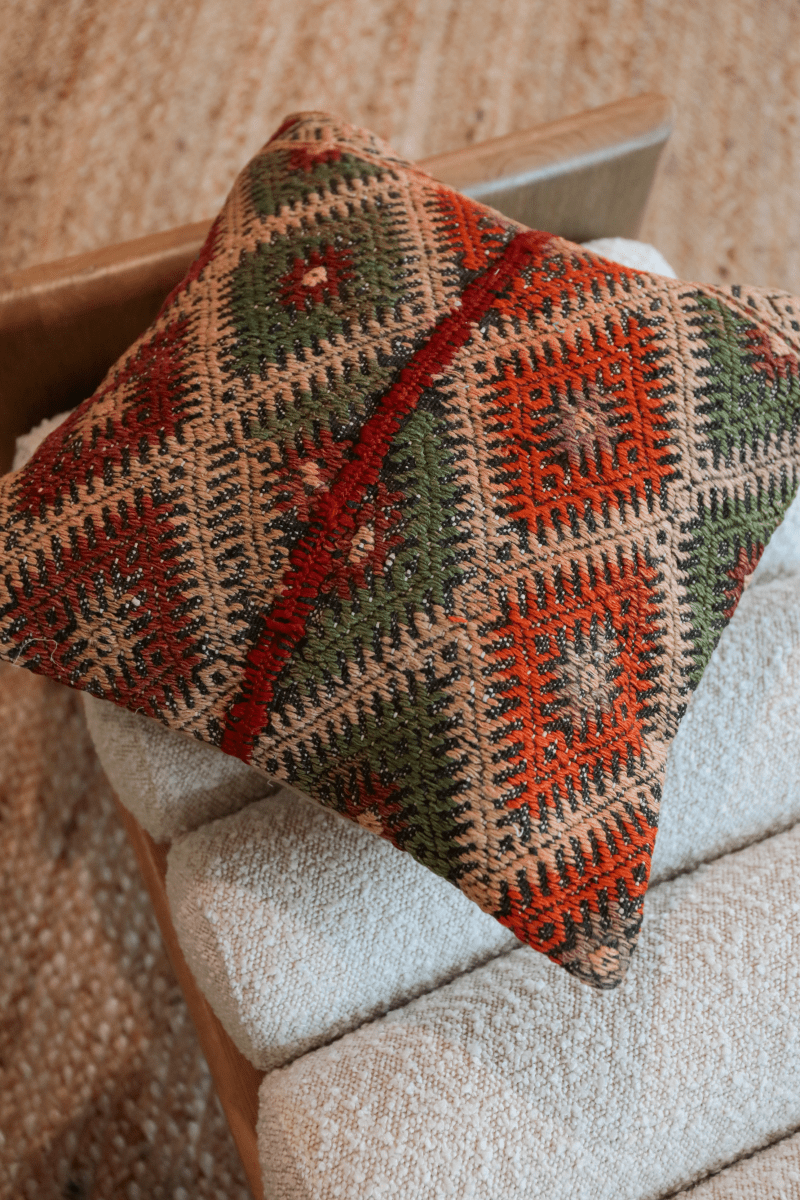 OddBird Pillows Kilim Square Pillow Yirmi Sekiz