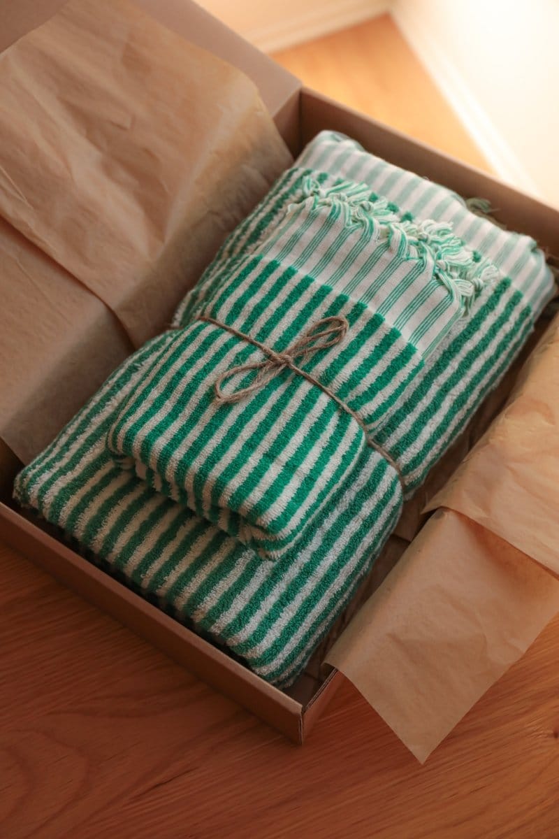 OddBird Towels Limited Edition Çizgi Turkish Terry Towel Collection