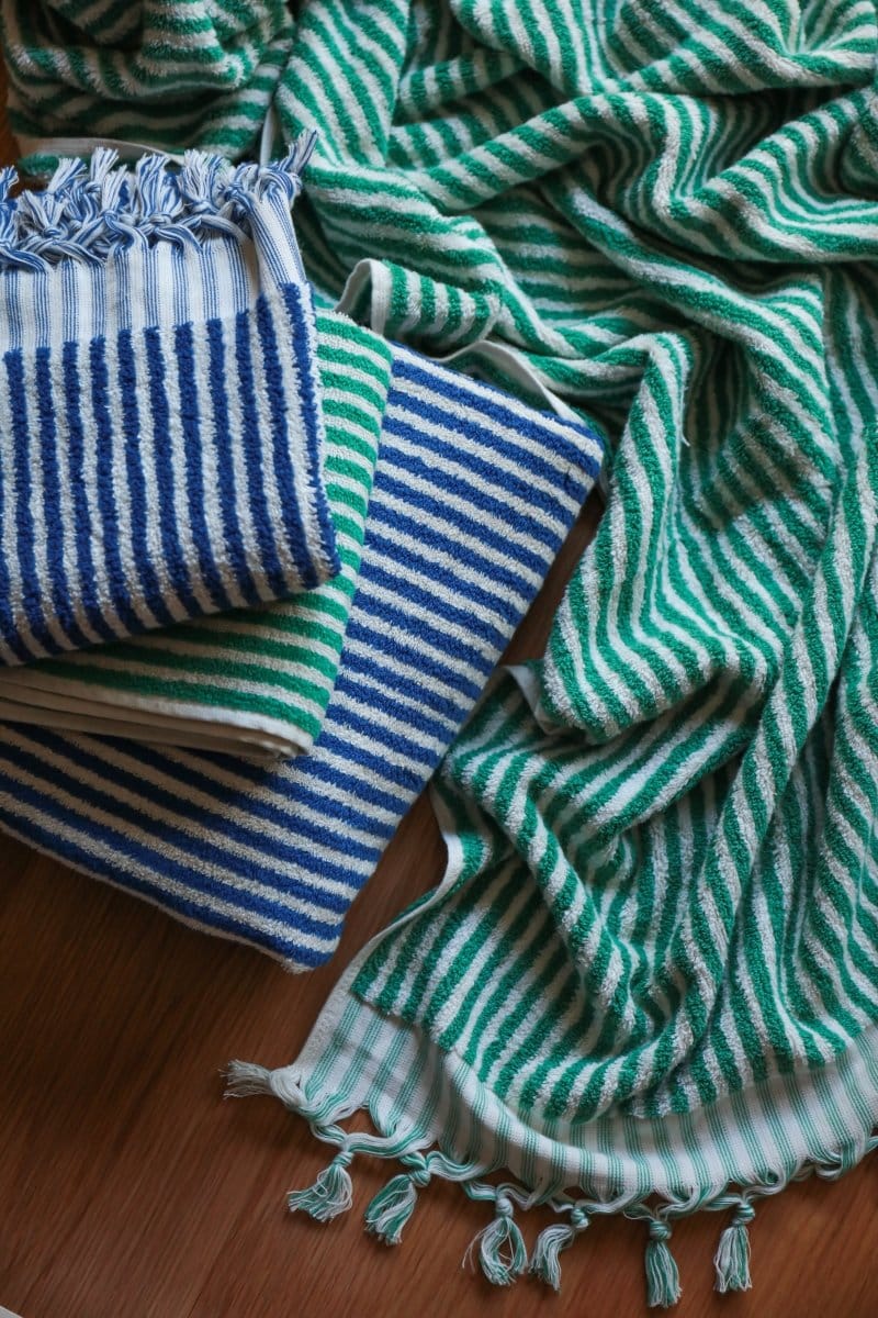 OddBird Towels Limited Edition Çizgi Turkish Terry Towel Collection