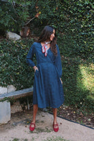 OddBird Co. Dress Indigo / XS Limited Edition Dilek Dress - Long Sleeve