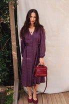 Limited Edition Dilek Dress - Long - Sleeve - DLEDILEKLSPLUMXS - OddBird Co.