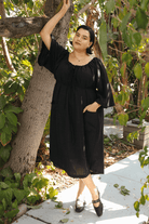 OddBird Loungewear Black / XL (O/S fits 1X-4X) Limited Edition Nasip Dress