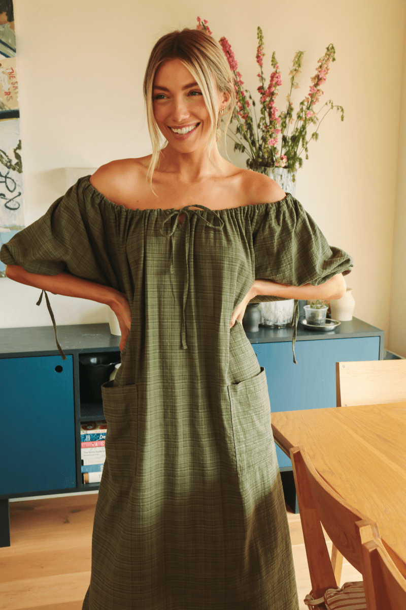 dress green limited Limited Edition Sade Belted Dress Green Leaf