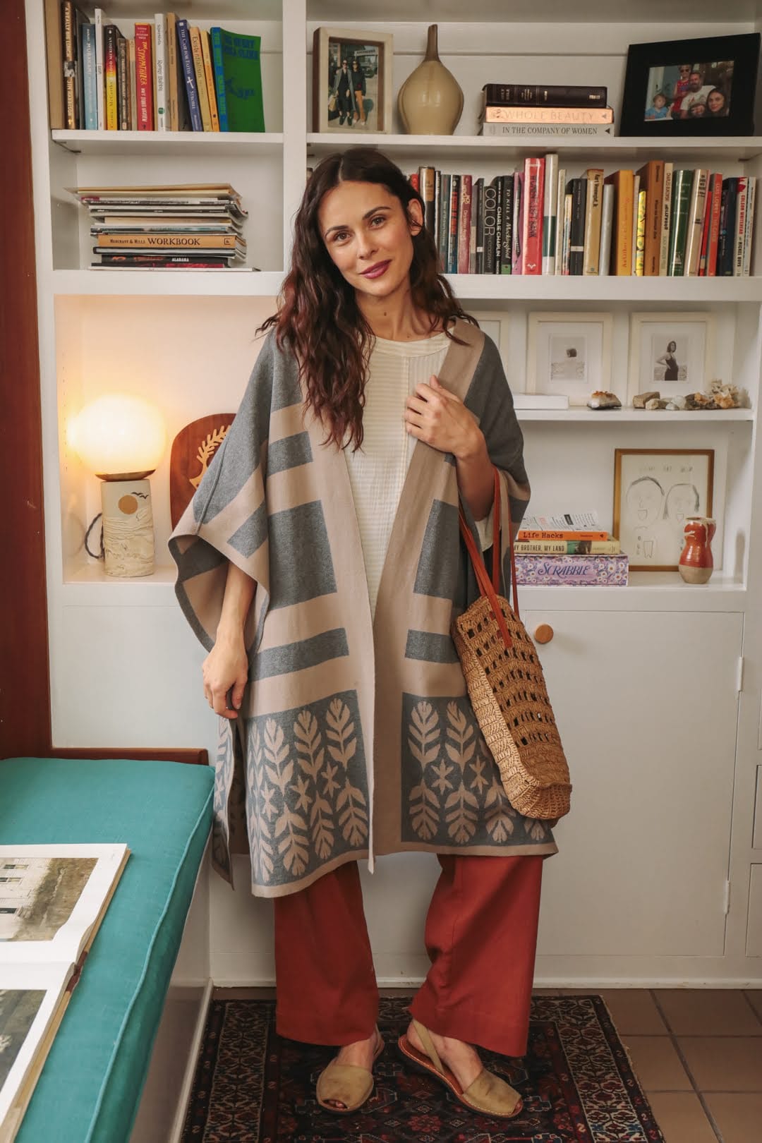 OddBird Loungewear Limited Edition Sarıl 4-Way Knit - Printed Latte - PREORDER