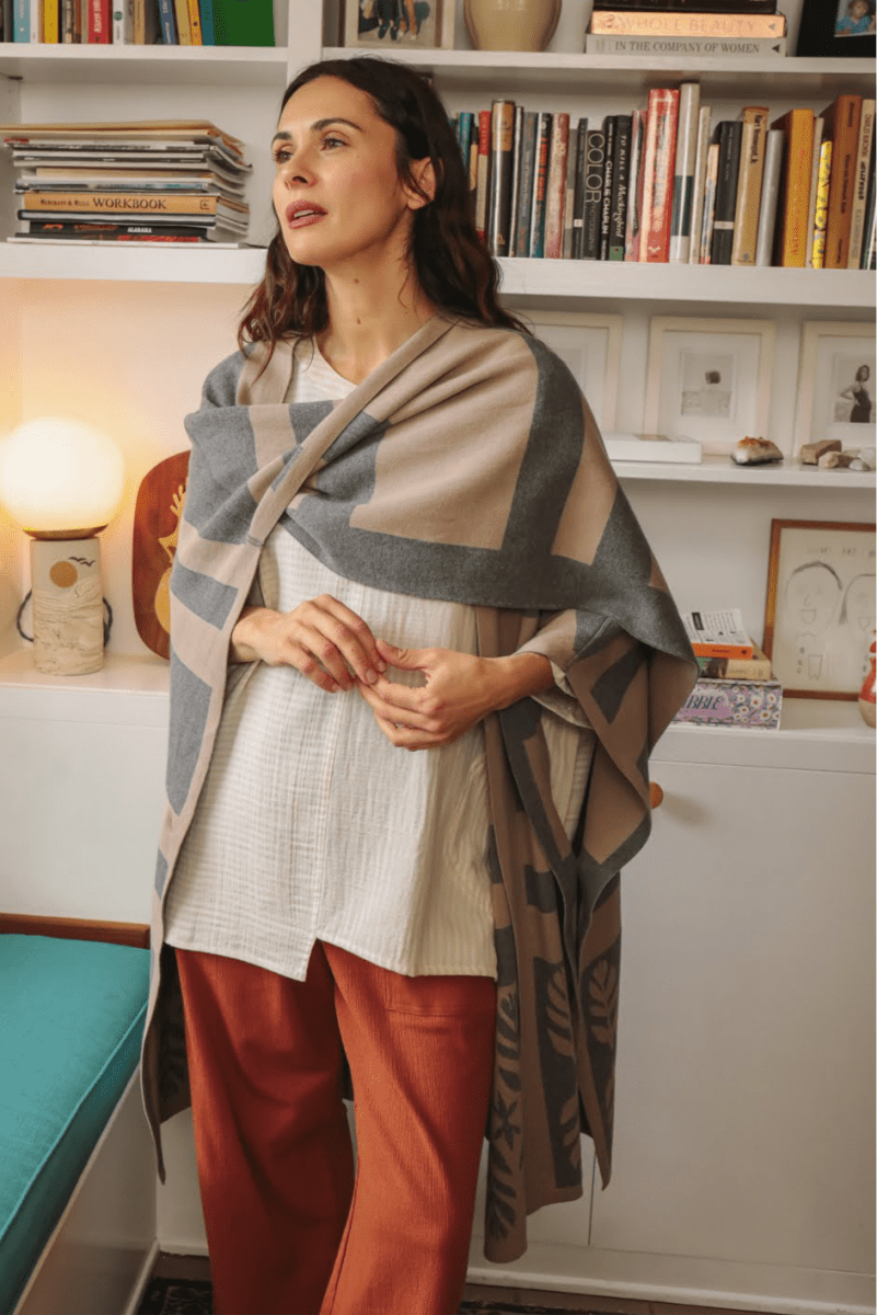 Limited Edition Sarıl 4 - Way Knit - Printed Latte - LELKNITPS - OddBird Co.