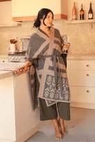 OddBird Loungewear Limited Edition Sarıl 4-Way Knit - Printed Latte - PREORDER