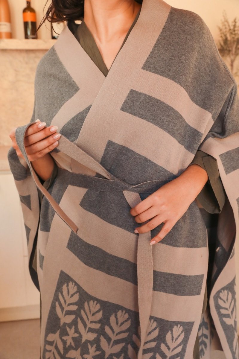 Limited Edition Sarıl 4 - Way Knit - Printed Latte - LELKNITPS - OddBird Co.