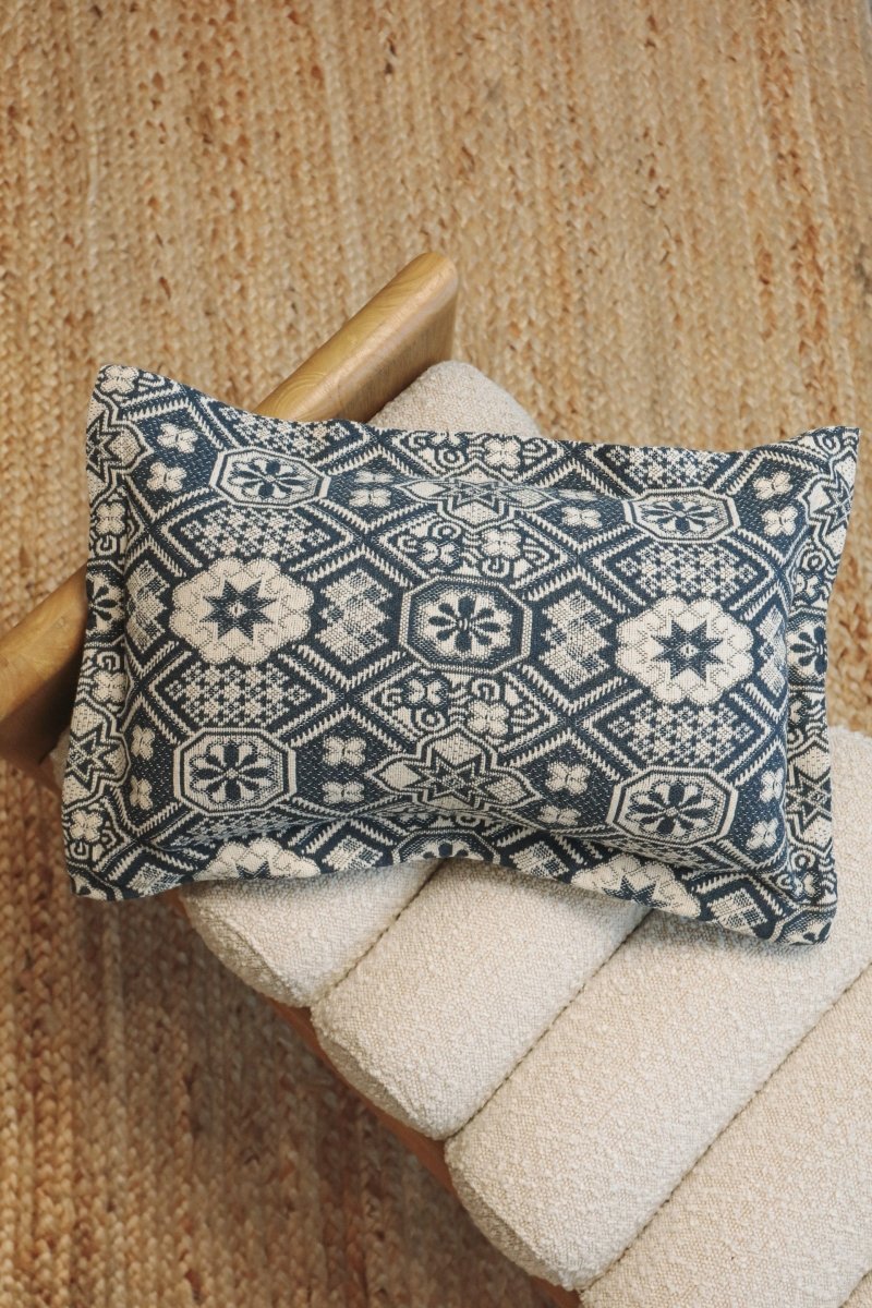 Mosaic Handwoven Lumbar Pillow -  - OddBird Co.