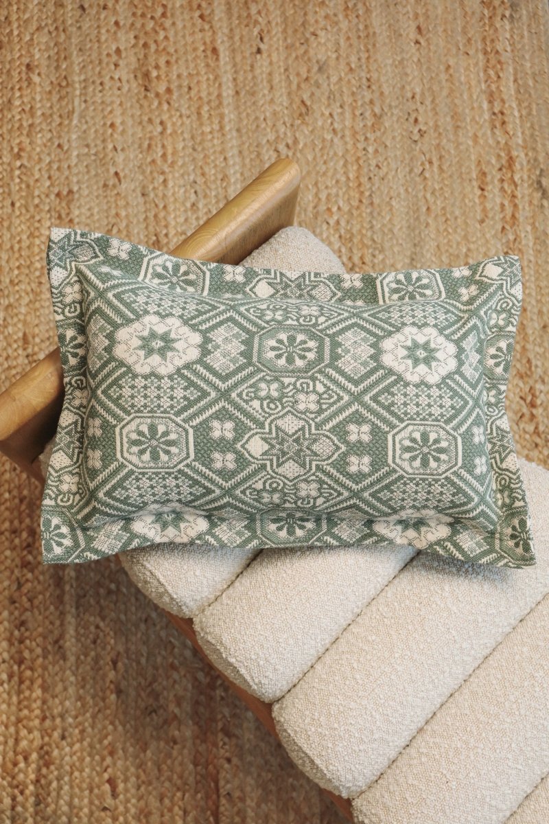 Mosaic Handwoven Lumbar Pillow -  - OddBird Co.
