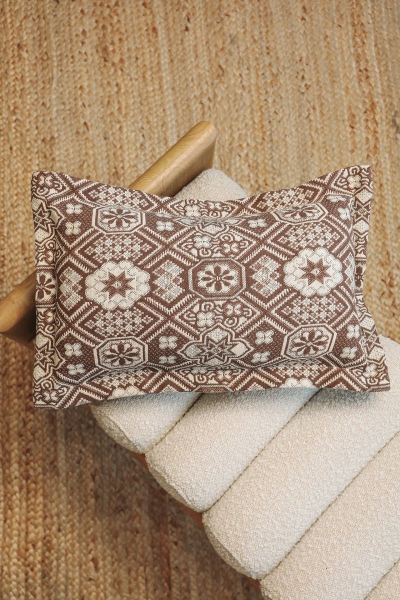 Mosaic Handwoven Lumbar Pillow -  - OddBird Co.