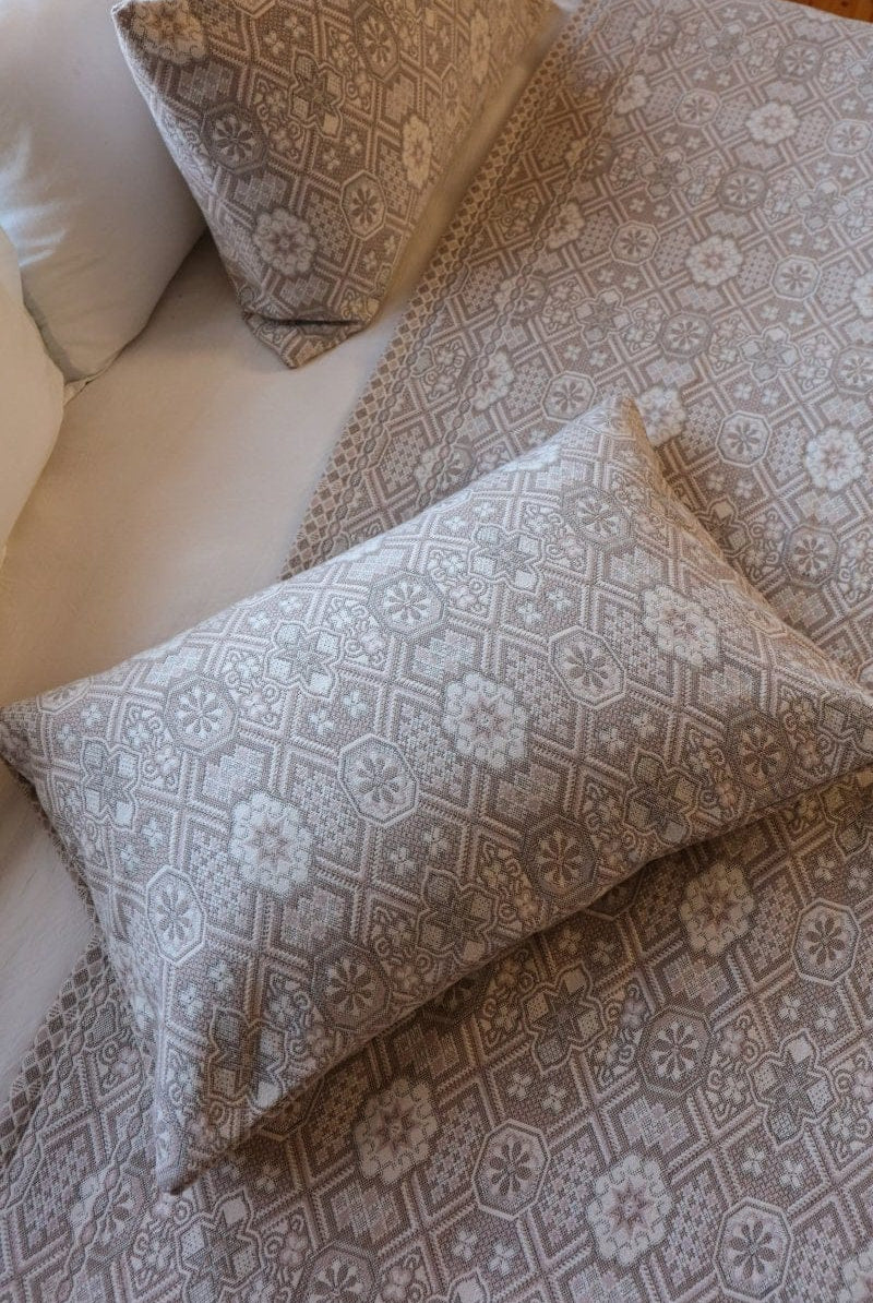 OddBird Blankets Sage Green Mosaic Handwoven Pillowcases