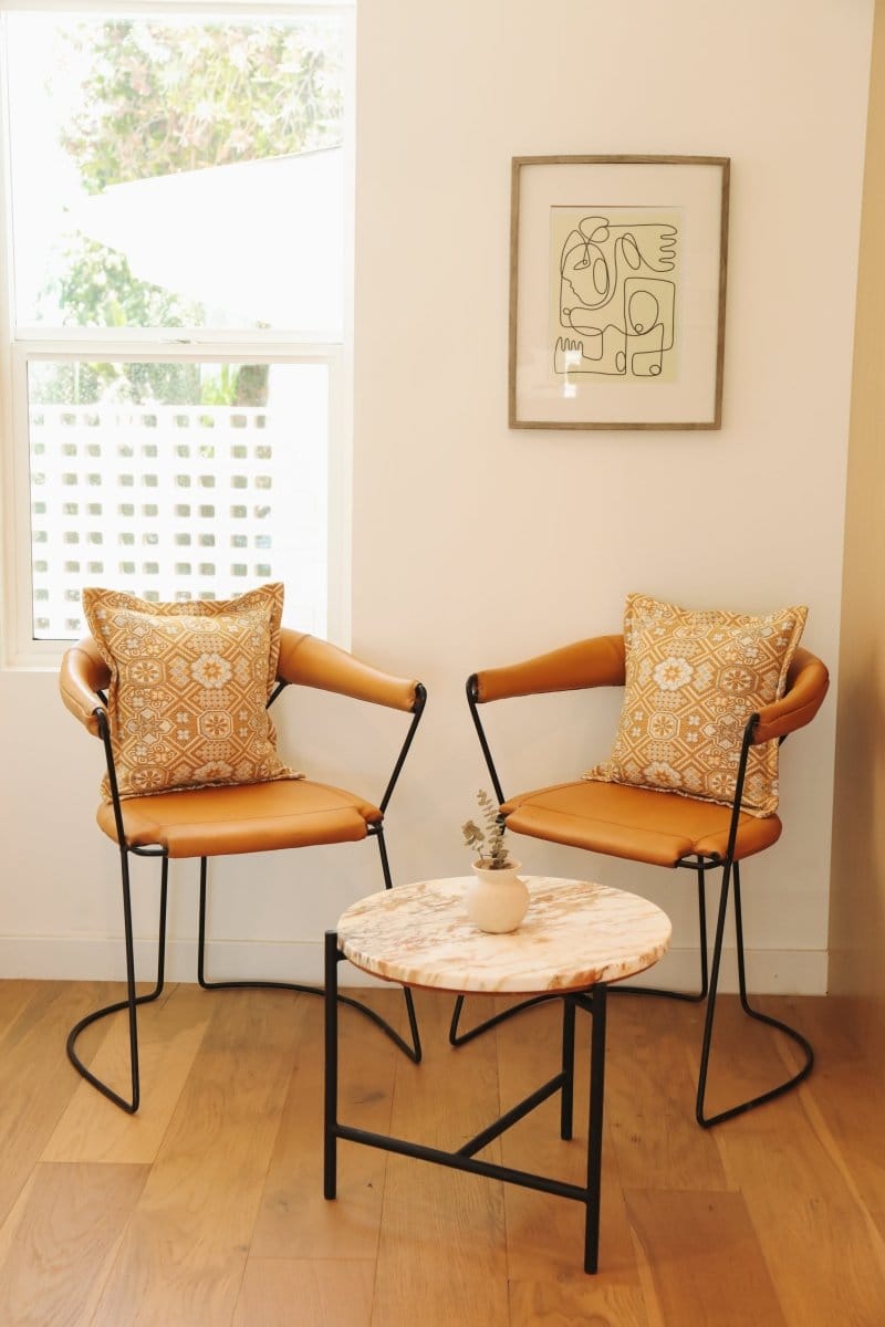 OddBird Blankets Mustard Mosaic Handwoven Throw Pillow