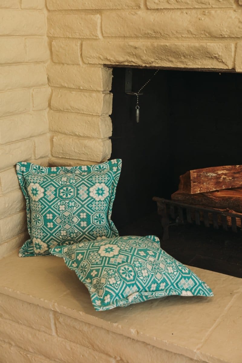 OddBird Blankets Mosaic Handwoven Throw Pillow