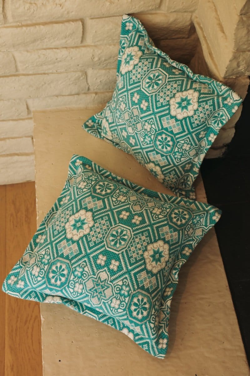 OddBird Blankets Mosaic Handwoven Throw Pillow