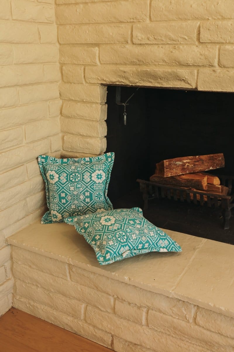 OddBird Blankets Mosaic Handwoven Throw Pillow