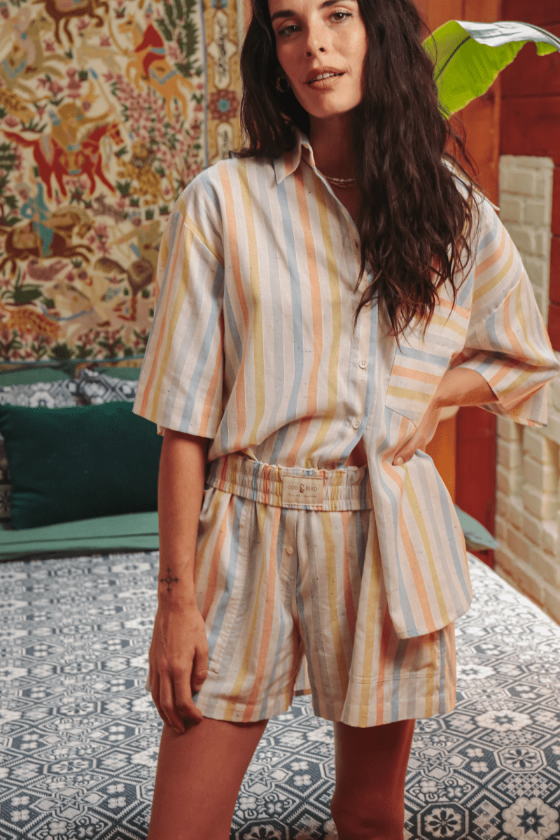 OddBird Loungewear Neşe Separates - Cotton Stripe