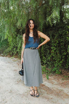*NEW* Abla A-Line Wrap Skirt - Gingham -  - OddBird Co.