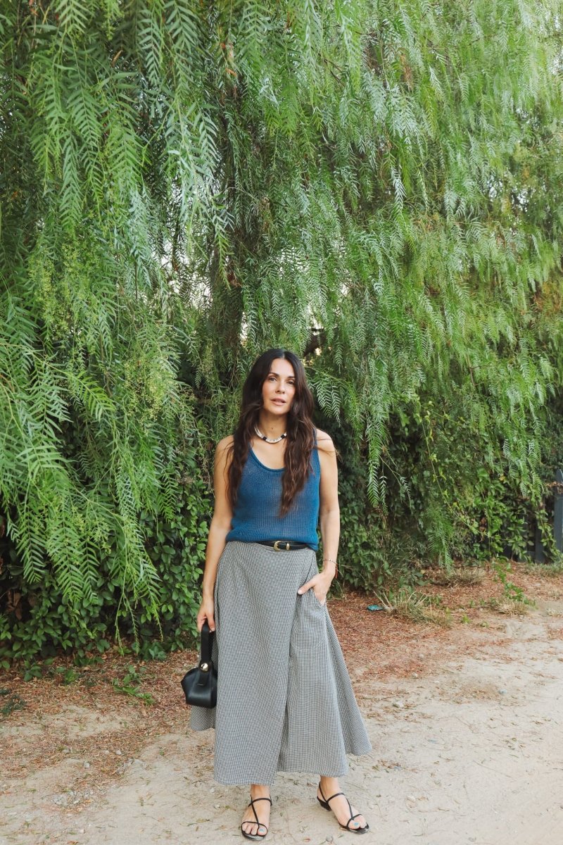 *NEW* Abla A-Line Wrap Skirt - Gingham -  - OddBird Co.