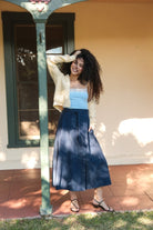 *NEW* Abla A - Line Wrap Skirt - Indigo - KLEEMREINDIXSS - OddBird Co.