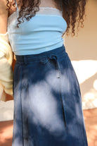 *NEW* Abla A - Line Wrap Skirt - Indigo - KLEEMREINDIXSS - OddBird Co.