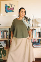 *NEW* Abla A-Line Wrap Skirt - Khaki -  - OddBird Co.